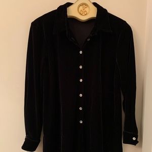 Motherhood maternity long blouse tunic top black